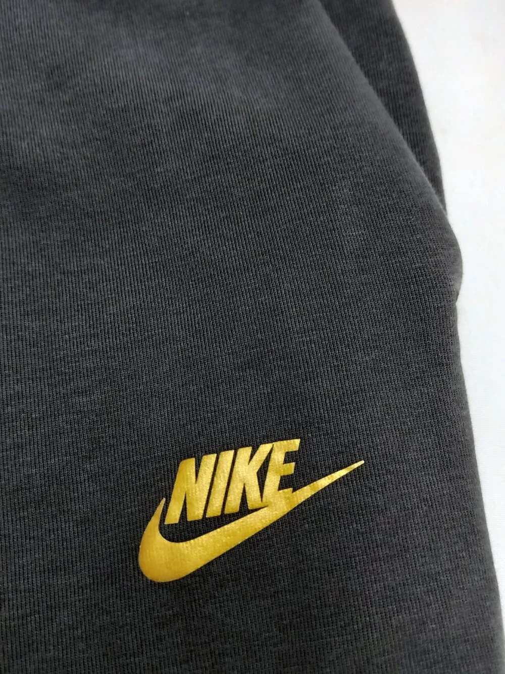 NIKE Tech Fleece Brushed Suede Jogger Pants Tapered DV0538-074 Gray/Black Sz XL